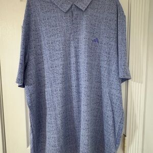 Adidas Men’s Perewrinkle Patterned Polo Shirt NEW- XXL